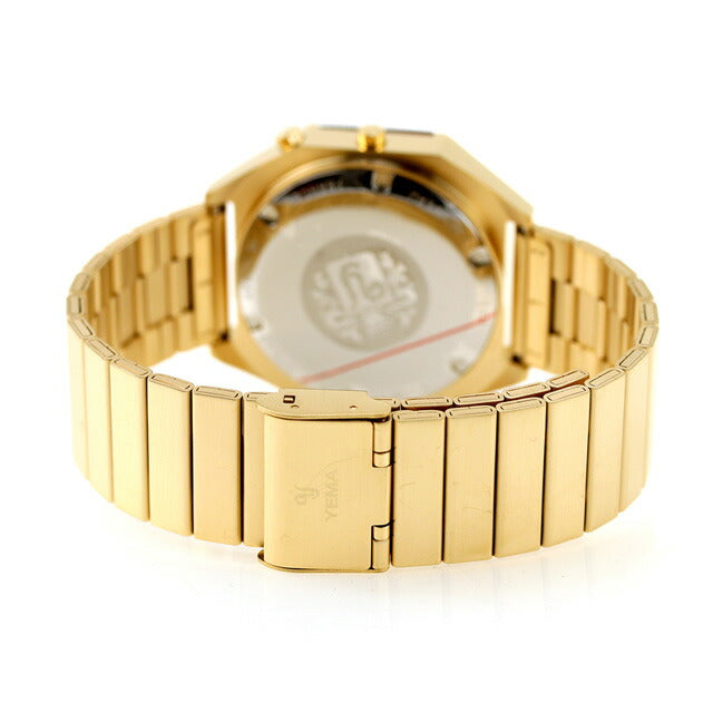 Yema LED Gold 37.5mm Quartz Men&