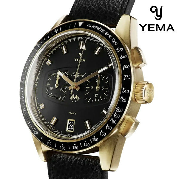 イエマ ラリーグラフ メカクォーツ II クラシック レーシング スクール クオーツ 腕時計 ブランド メンズ クロノグラフ YEMA YMHF1585-AA アナログ YMHF1585-AA