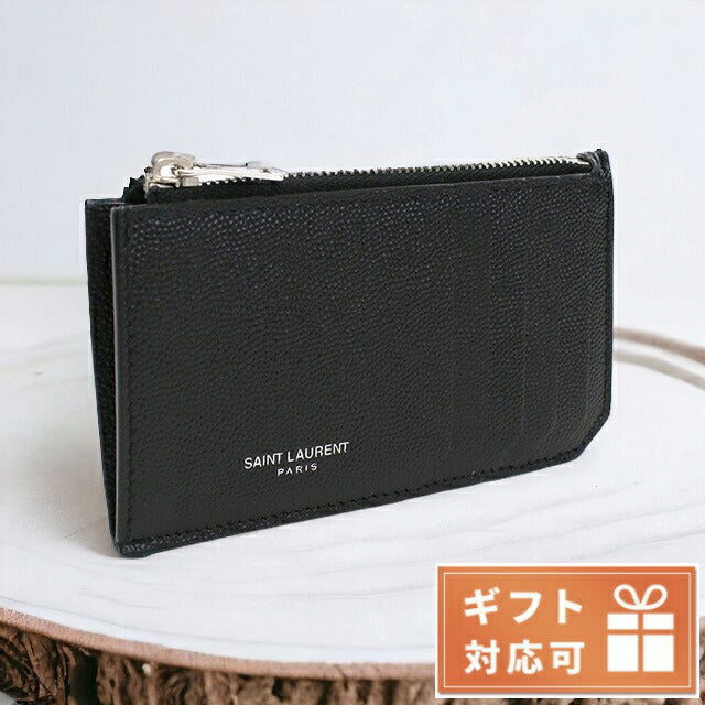 サンローラン 小銭入れ メンズ レザー イタリア 609362 ブラック 財布 YSL609362021