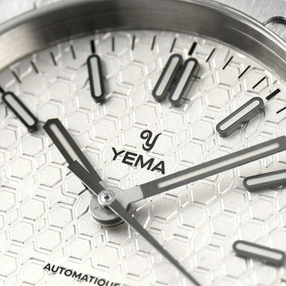 イエマ アーバントラベラー 自動巻き 腕時計 ブランド メンズ YEMA YWTR23-FMS アナログ シルバー フランス製 YWTR23-FMS