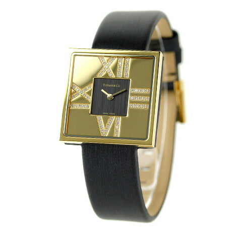 Tiffany Atlas Cocktail Square Square Diamond Z1950.10.50E10A40E Watch Brand New Ladies Z1950-10E10A40E